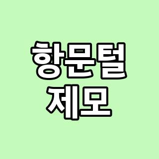 항문털 제모